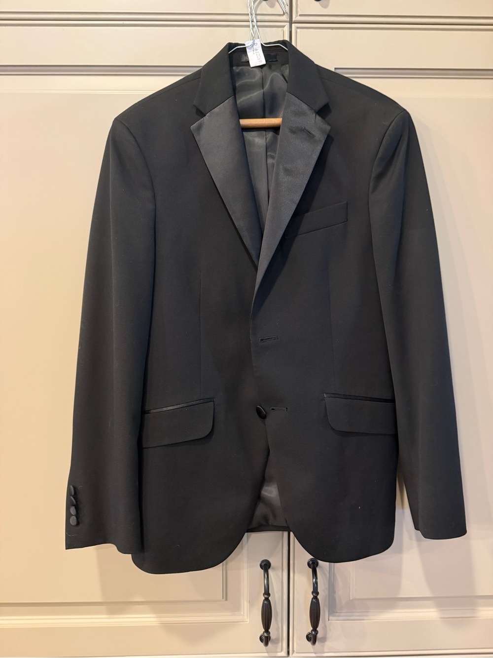 Reaction Kenneth Cole Black Tuxedo Blazer with Satin Lapel